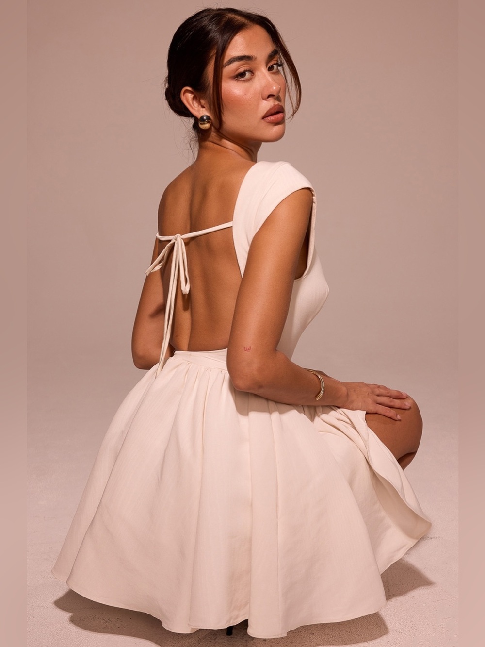 HOUSE OF CB 'Enchant' White Open Back Mini Dress NWOT size XL regular length - Picture 7 of 12